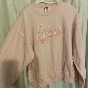Oversized St. Charles Light Pink Crew Neck